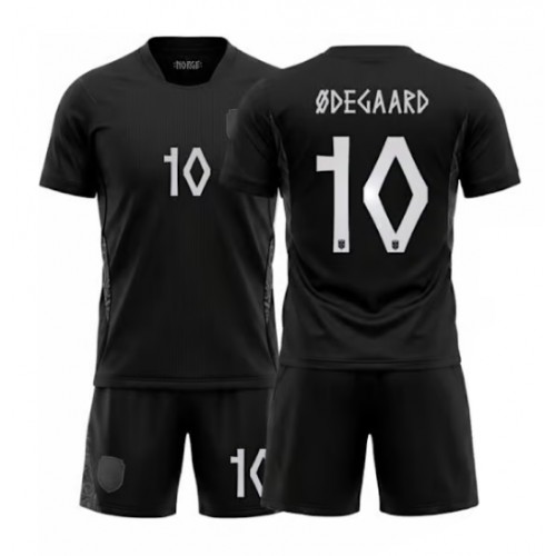 Norwegen Martin Odegaard #10 Fußballbekleidung Auswärtstrikot Kinder WM 2026 Kurzarm (+ kurze hosen)